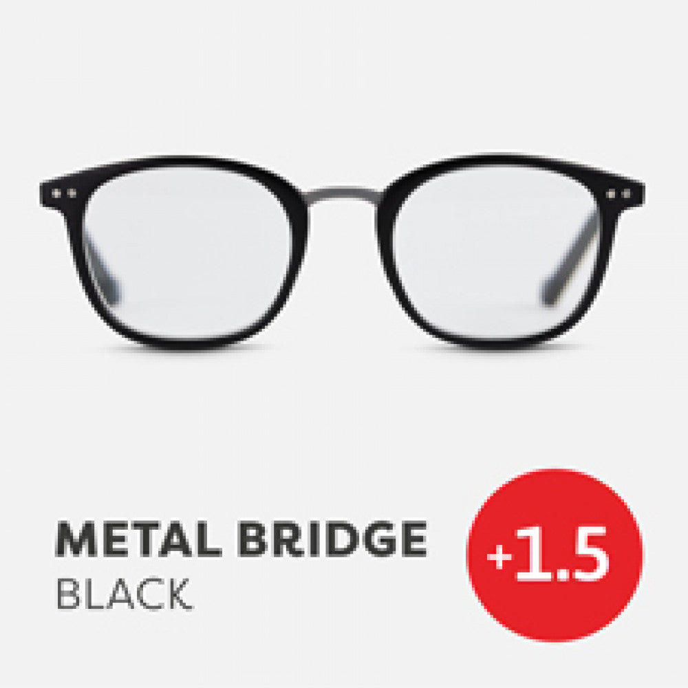 Easy Readers Black Metal Bridge - +1.5