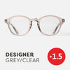 Easy Readers - Designer Clear Grey - +1.5