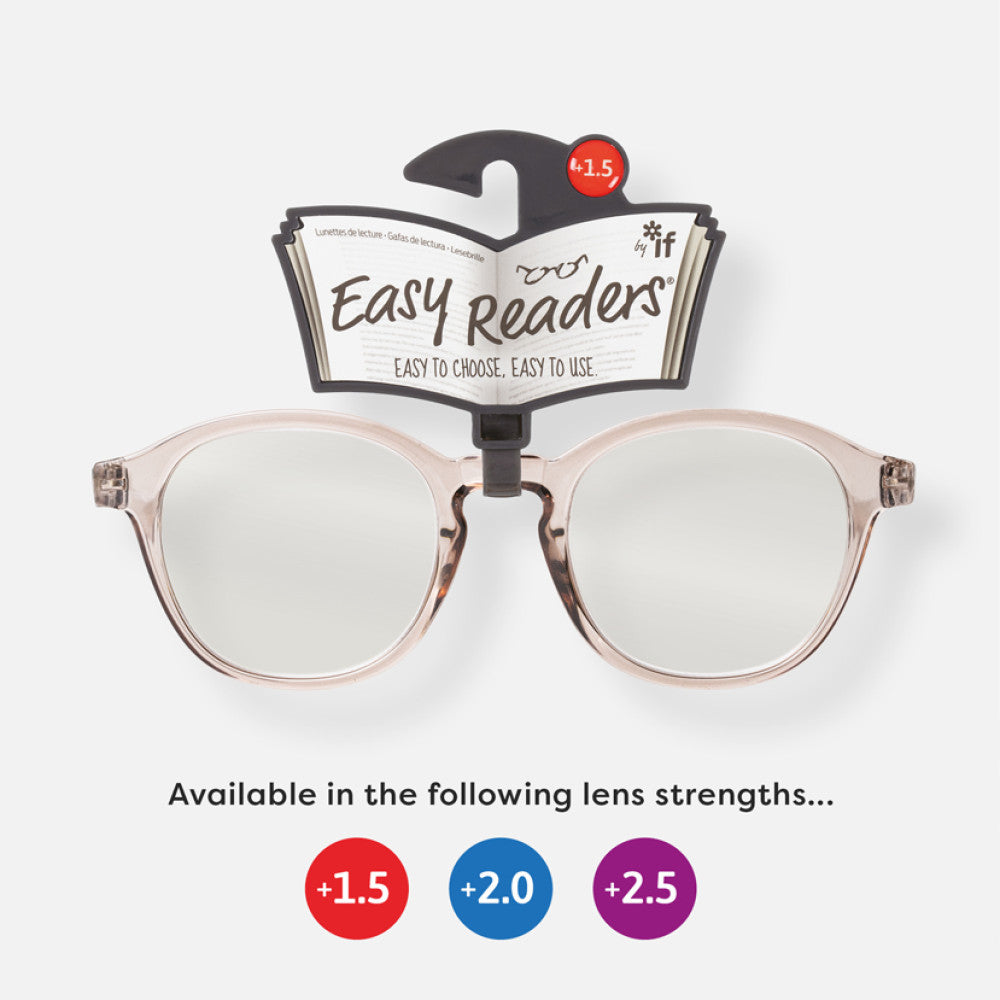 Easy Readers - Designer Clear Grey - +2.0