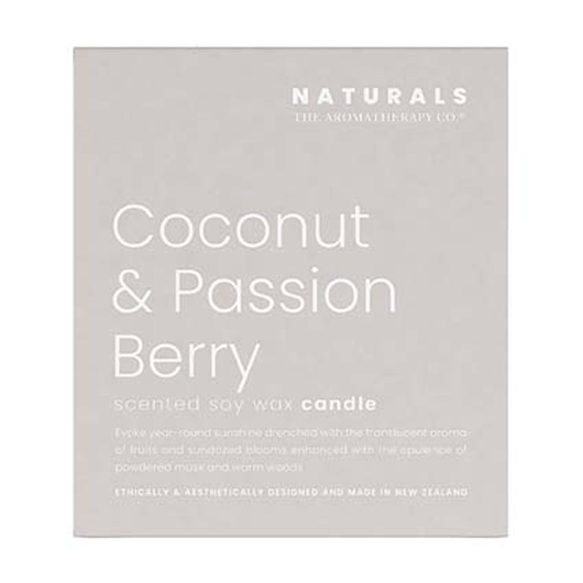 The Aromatherapy Co Naturals Coconut & Passion Berry Candle