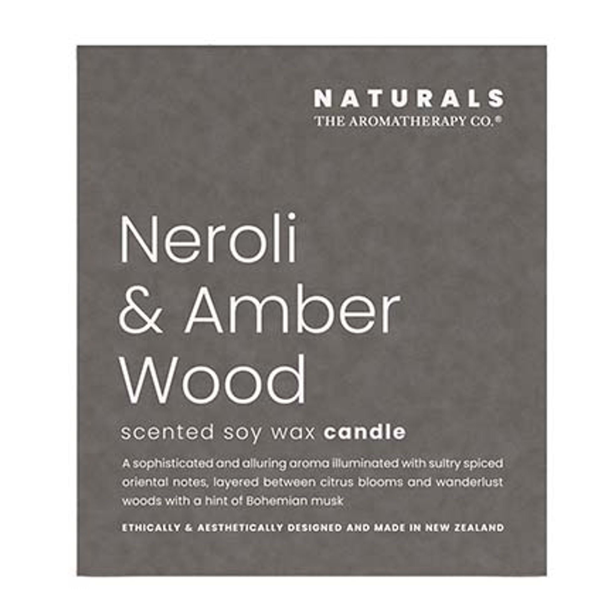 The Aromatherapy Co Naturals Neroli & Amber Wood Candle