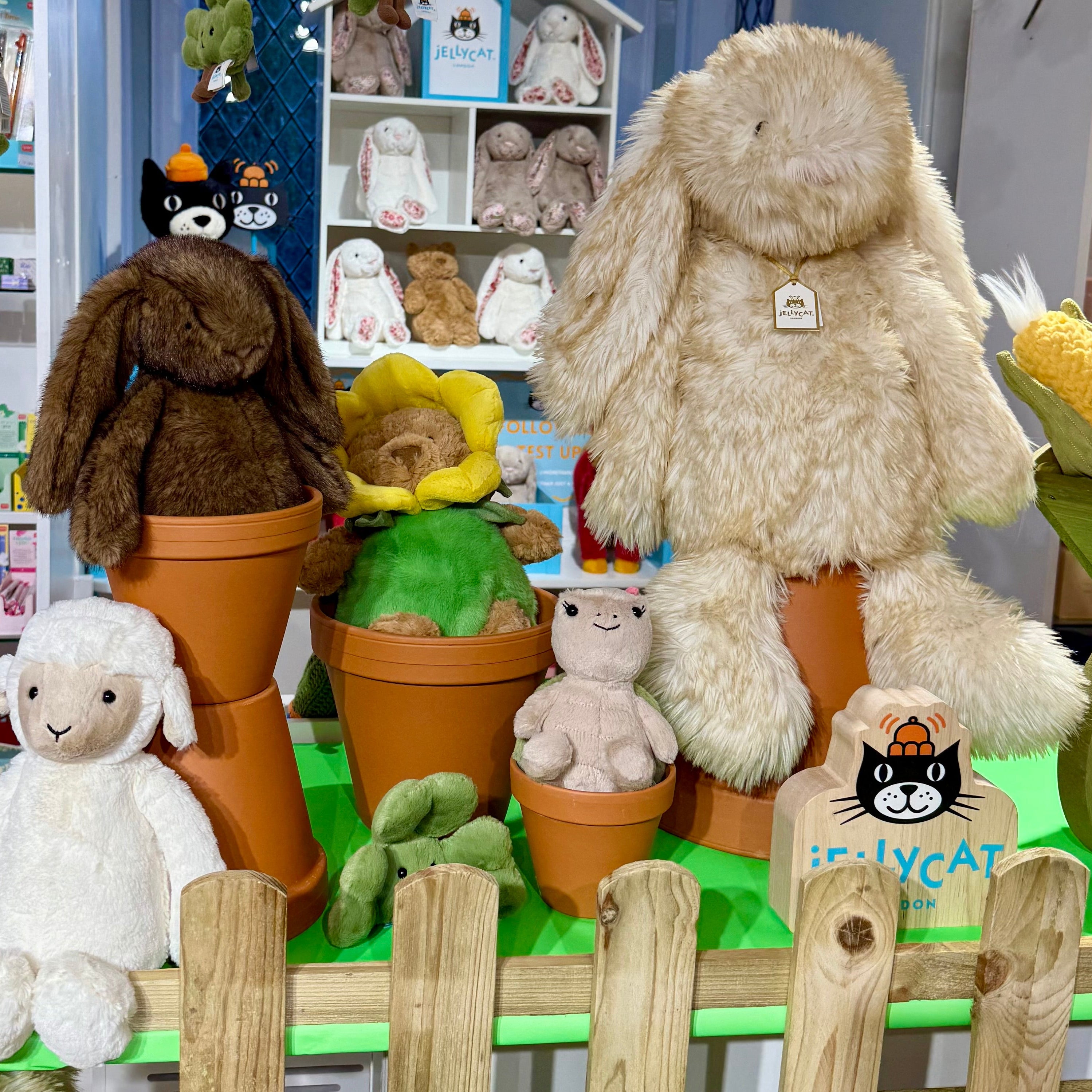 Jellycat Plush Soft Toys in store at Narborough Hall Leicester. Jellycat authorised Shop. 