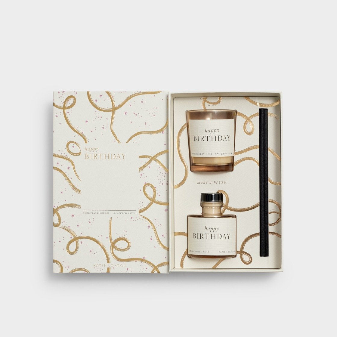 Katie Loxton Mini Votive & Reed Diffuser Gift Set - Happy Birthday