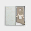 Katie Loxton Gift Boxed Ribbed Bow Socks - Taupe