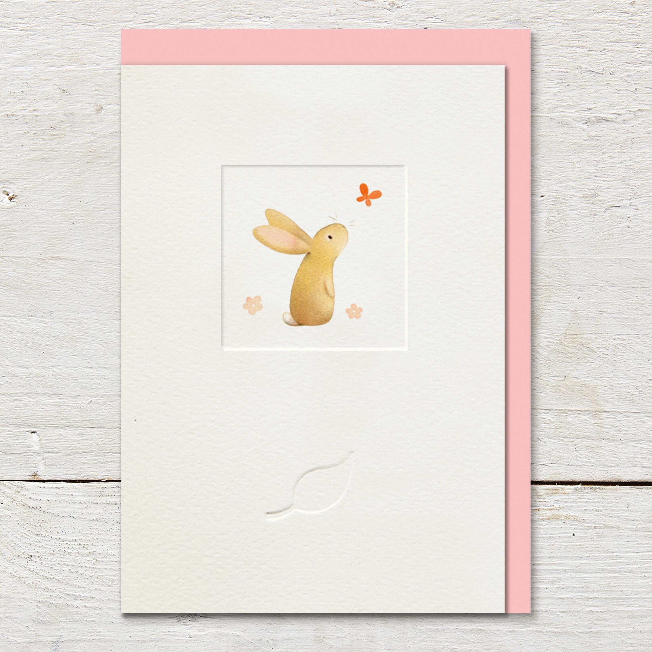 Ginger Betty Little Windows Cute Rabbit Card