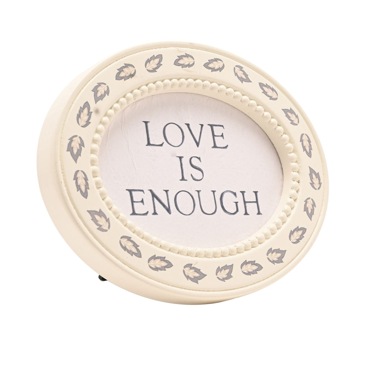 Morris & Co Baby oval plaque - Love is enough