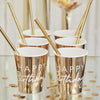 Ginger Ray Gold Happy Birthday Party Cups