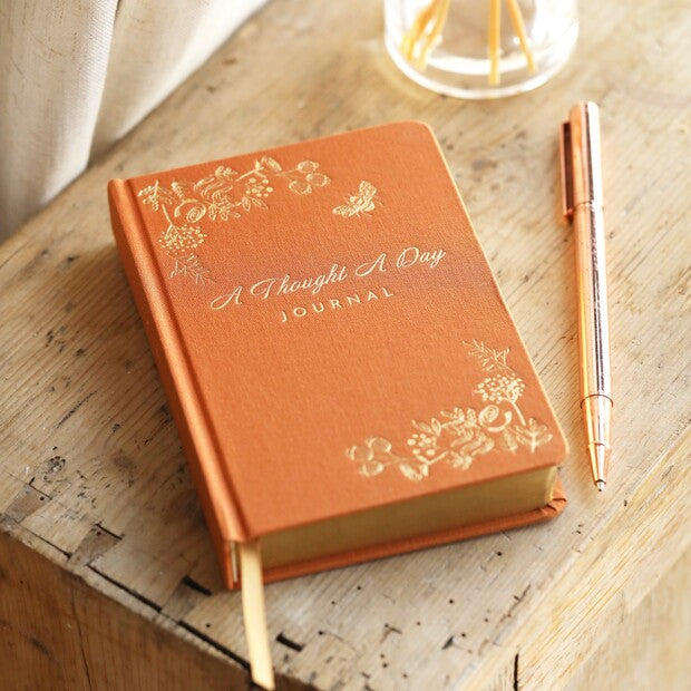 Lisa Angel Orange Five Year Thought a Day Journal