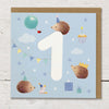 Ginger Betty By Numbers Blue Age 1 Card