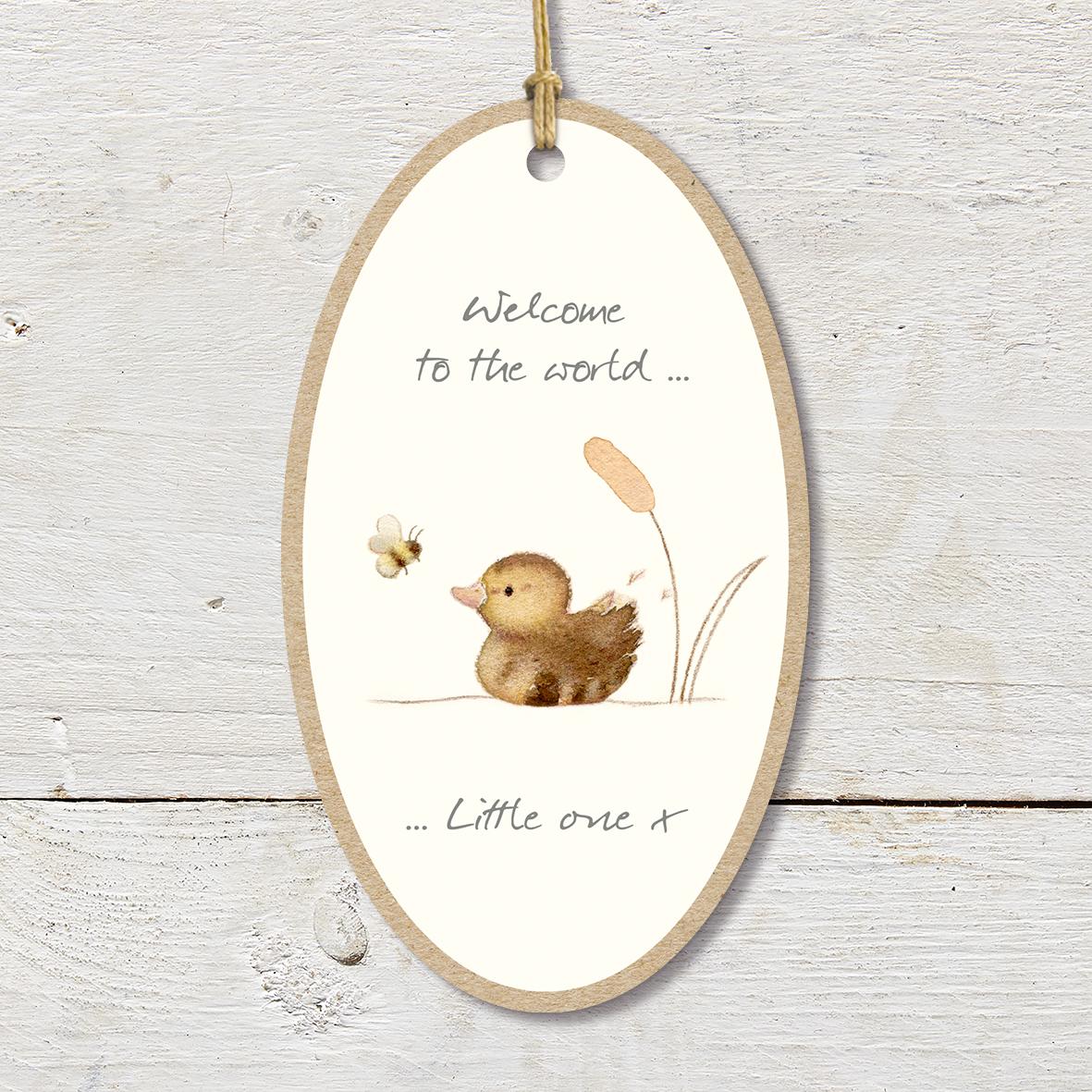 Ginger Betty Welcome to the World Plaque