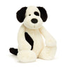 Jellycat Bashful Rufferty Black & Cream Puppy Big