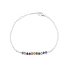 Sterling Silver CZ Multi Coloured Bracelet - More Than Just a Gift | Narborough Hall