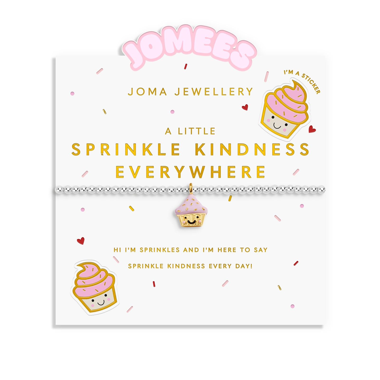 Joma Jewellery Kids' A Little Jomees Sprinkle Kindness Everywhere bracelet