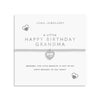 Joma Jewellery A Little Happy Birthday Grandma bracelet