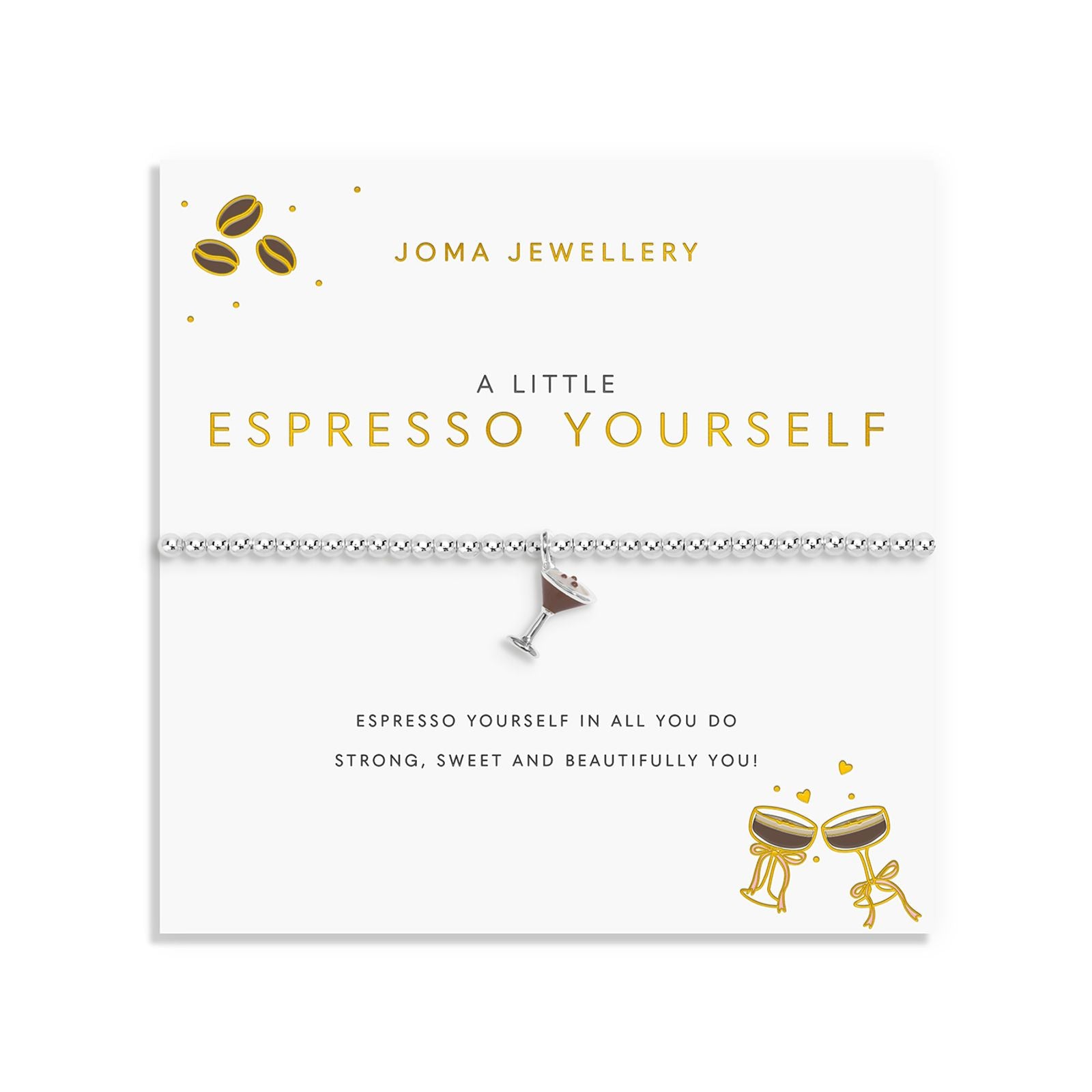 Joma Jewellery A Little Vibes Espresso Yourself bracelet