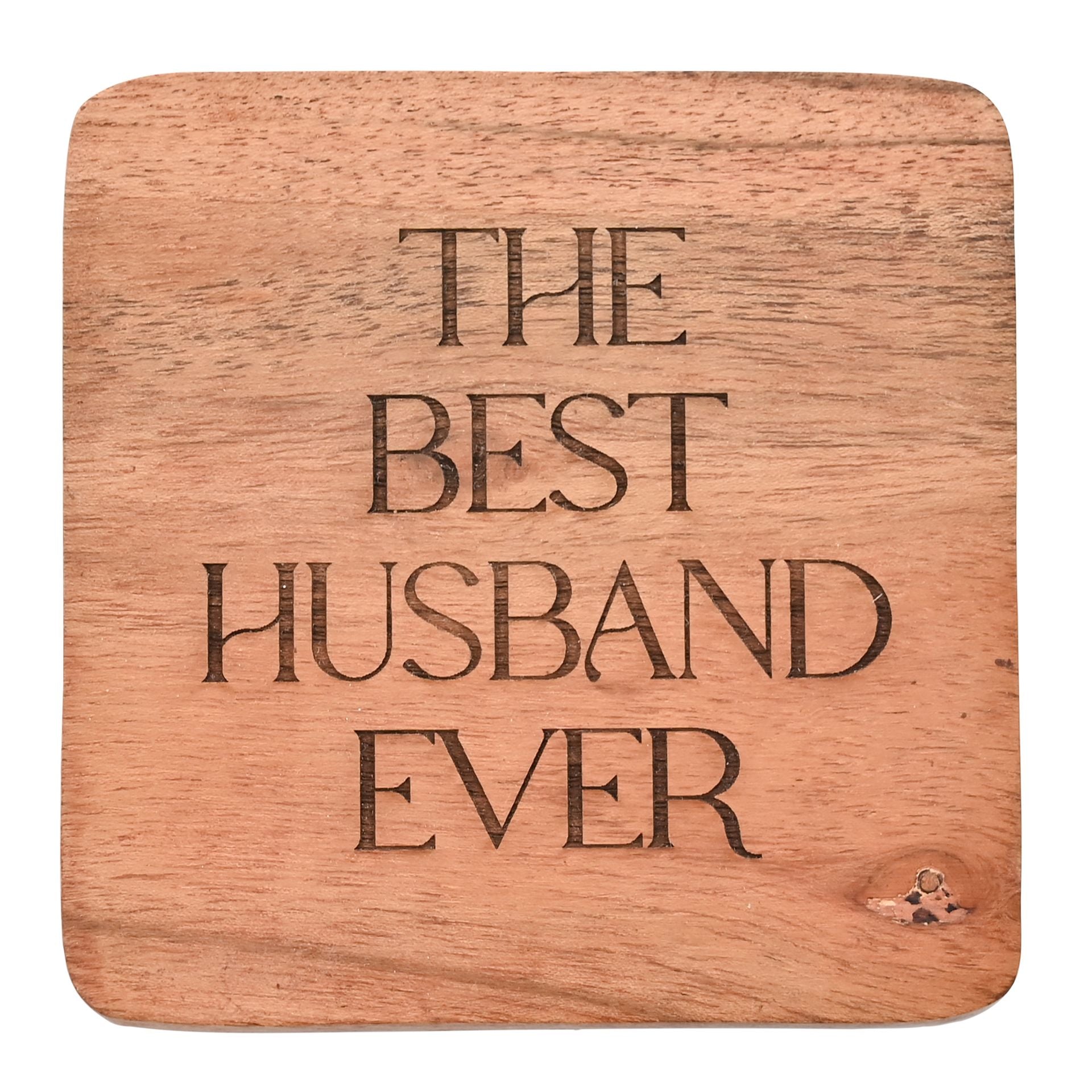 Best Husband Ever Wooden Coaster