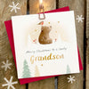 Ginger Betty Lovely Grandson Christmas Card