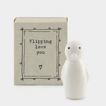 East of India Flipping Love You Matchbox Token