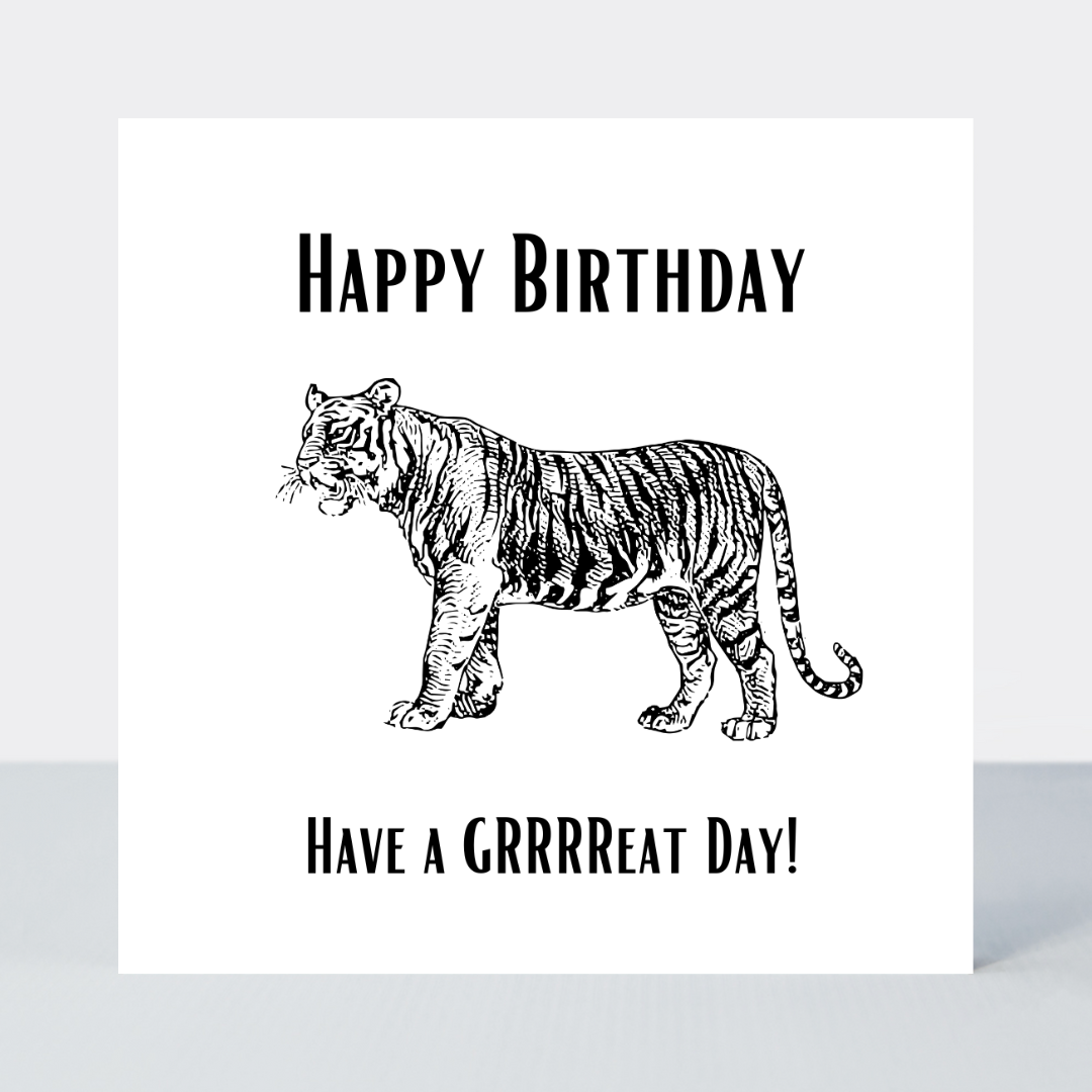 Law Of The Jungle Grrrreat Birthday Card