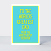 Not Too Bright World's Greatest Dad Daughter Card