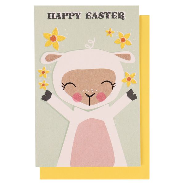 The Art File Happy Easter Lamb Card