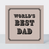 Vintage Icon World's Best Dad Card