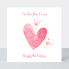Sweet Hearts One I Love Birthday Card