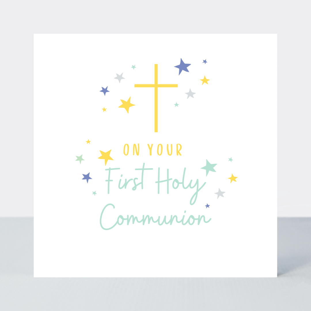 Rainbows First Holy Communion Card
