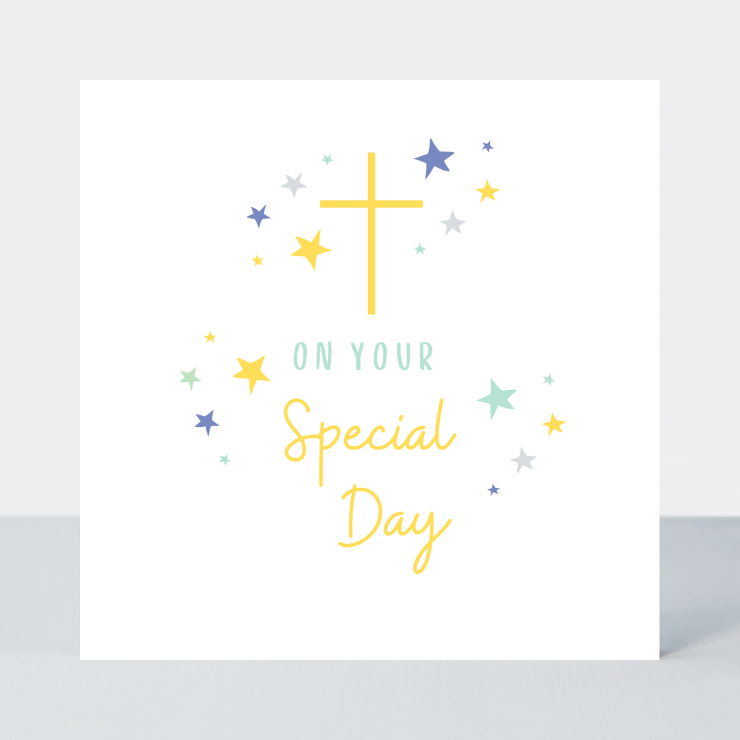 Rainbows Special Day Cross Card