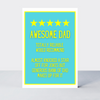 Not Too Bright Awesome Dad Card