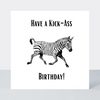 Law Of The Jungle Kick-Ass Birthday Card