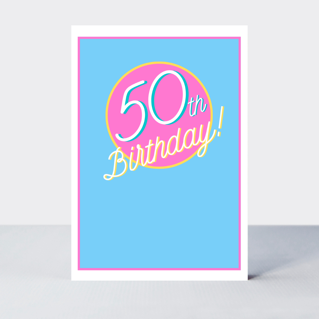 Hello Sunshine 50th Birthday Card