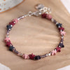 POM Mauve and Dusky Pink Mix Bead Bracelet with Stars