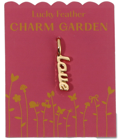 Lucky Feather - Charm Garden - LOVE - Script L-O-V-E