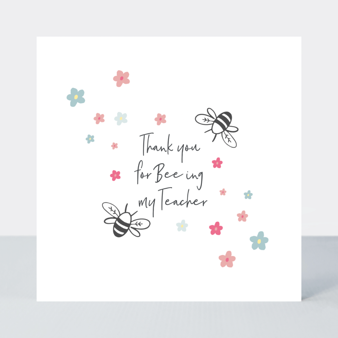 Sweet Little Words Bee Teacher Card