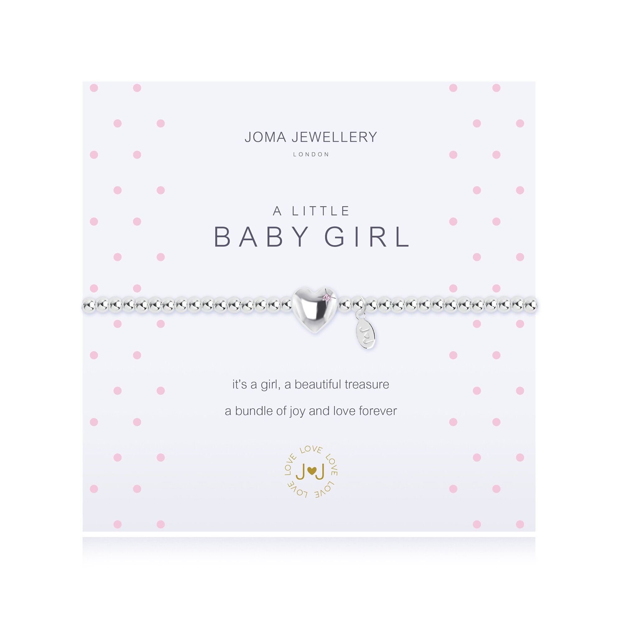 Joma Jewellery a little Baby Girl Bracelet - Heart