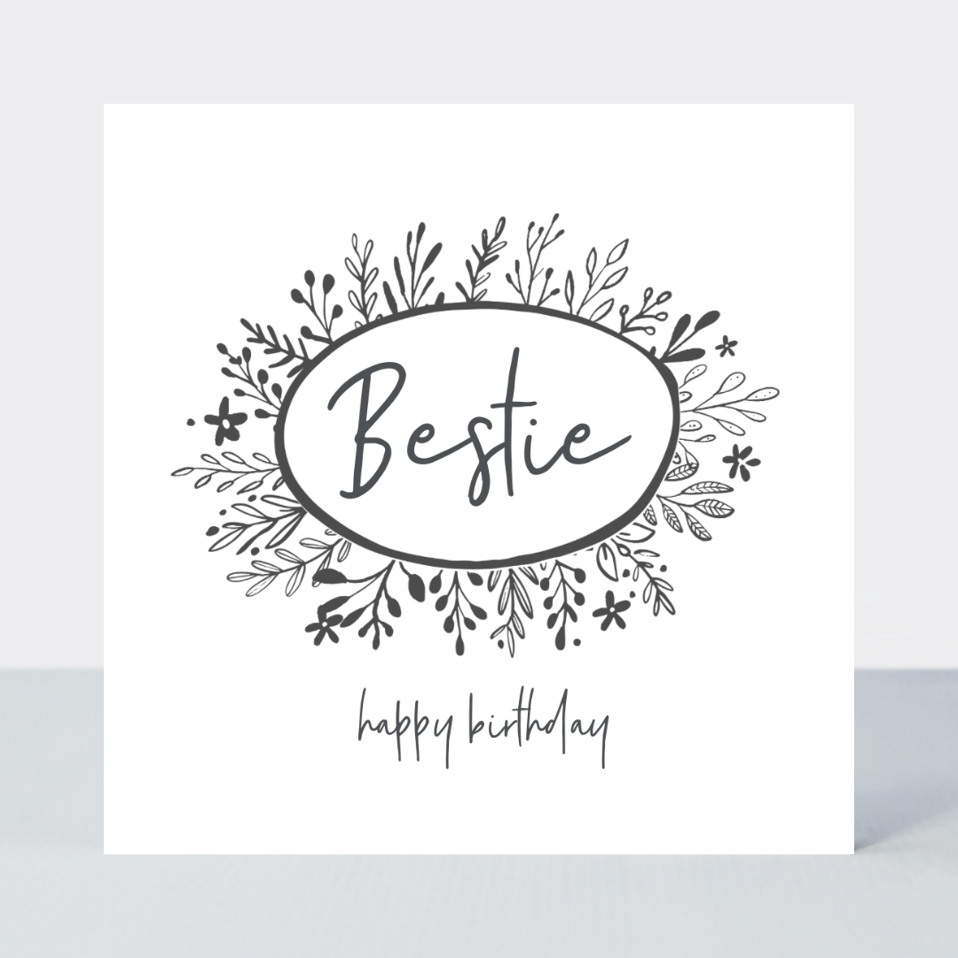 Little Words Bestie Birthday Card