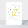 Super Stars Age 12 Birthday Card