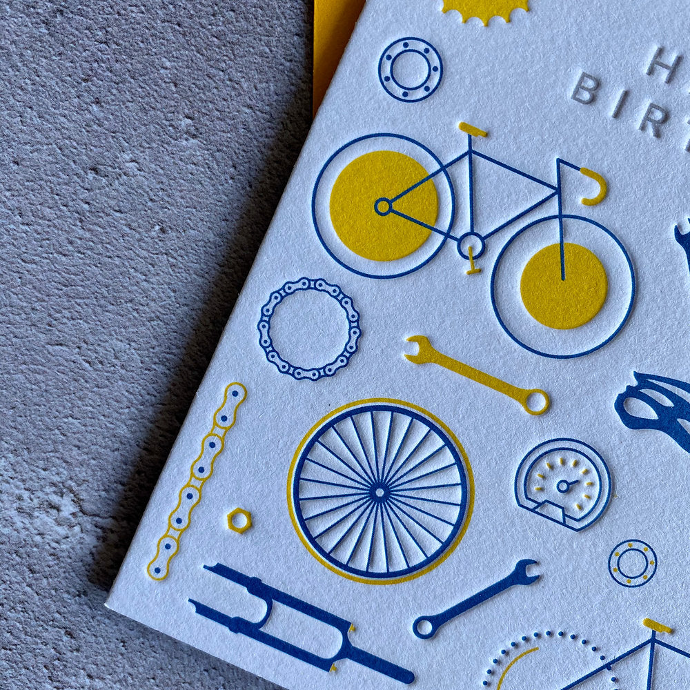I'mpressed Happy Birthday Bicycle Card