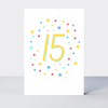 Super Stars Age 15 Birthday Card