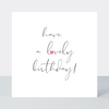 Something Simple Lovely Birthday Card