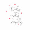 Something Simple Truly Madly Deeply Card