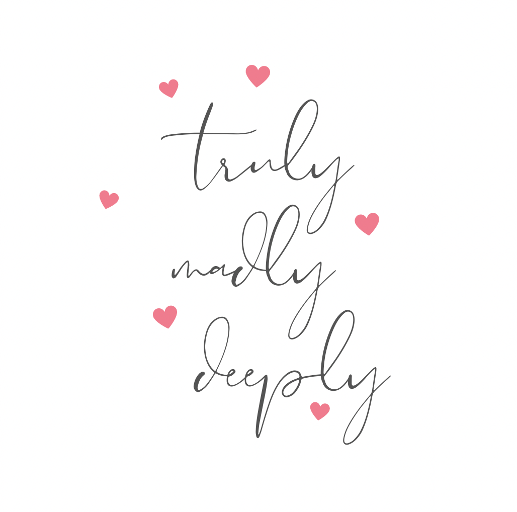 Something Simple Truly Madly Deeply Card