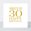 Only A Number Sister 30 Card - Foil
