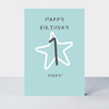 Wonderful You Age 1 Blue Birthday Card