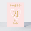 Wonderful You Age 21 Card - Foil