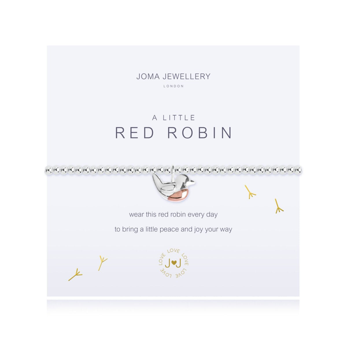Joma Jewellery a little Red Robin Bracelet