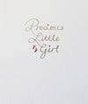 Mimosa Precious Little Baby Girl Card