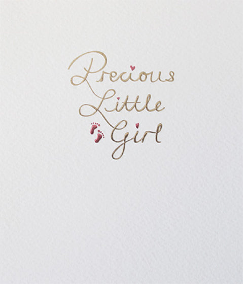 Mimosa Precious Little Baby Girl Card