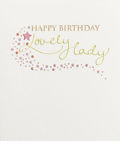 Mimosa Lovely Lady Birthday Card